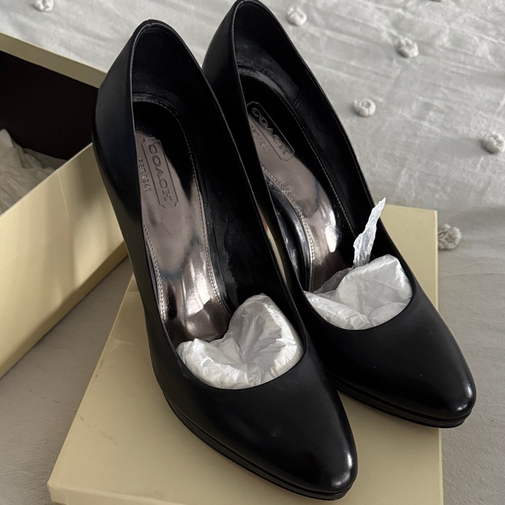 Coach Classic Black Women's Heels